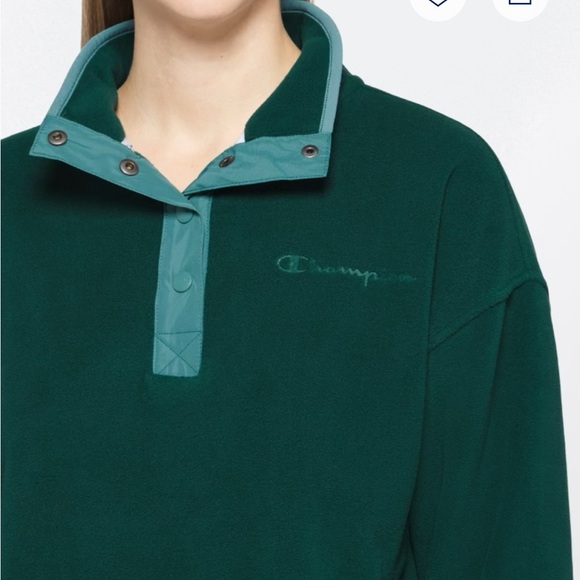 Champion Explorer Fleece Snap Pullover Top - Picture 2 of 5